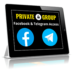 TendrÃ¡s acceso de por vida a nuestro grupo privado de Facebook y Telegram.