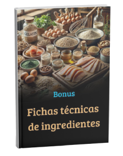 Fichas técnicas de Ingredientes del curso Pasteleria Inclusiva para Perros y Gatos Enfermos de Diana Fonseca